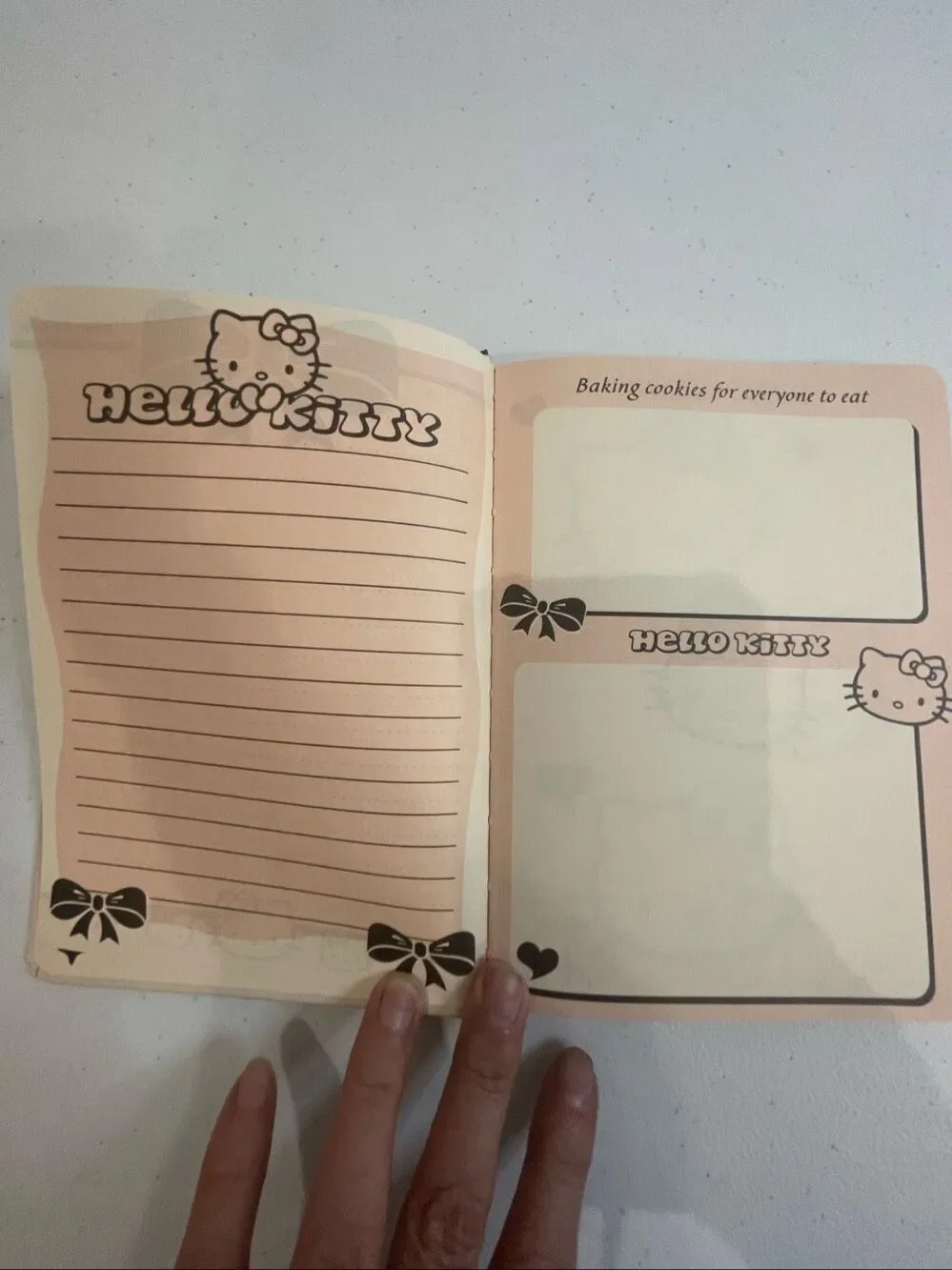Hello Kitty hard journal diary with mechanical pencil and refills